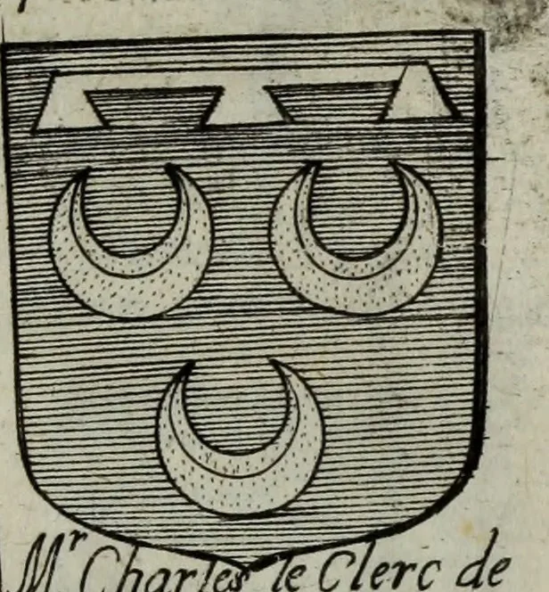 An illustration from Armorial vniuersel, contenant les armes des principales maisons, estatz, et dignitez, des plus considerables royaumes de l'Europe. Blazonnées de leurs métaux & couleurs et enrichies de leurs ornemens exterieurs, 1654, leaf 414