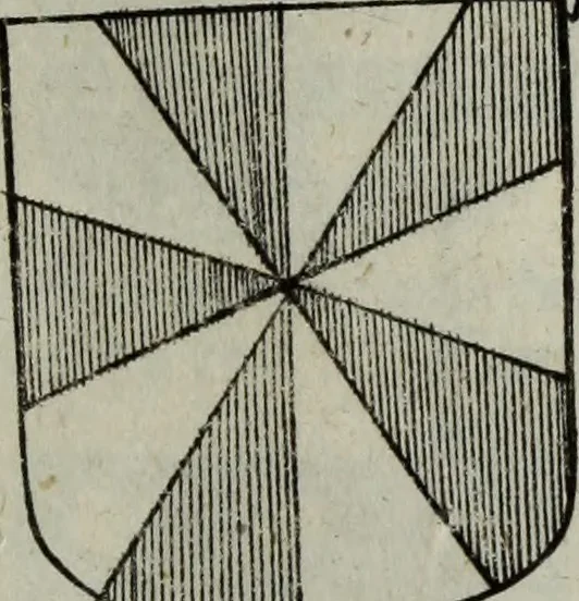 An illustration from Armorial vniuersel, contenant les armes des principales maisons, estatz, et dignitez, des plus considerables royaumes de l'Europe. Blazonnées de leurs métaux & couleurs et enrichies de leurs ornemens exterieurs, 1654, leaf 414