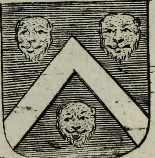 An illustration from Armorial vniuersel, contenant les armes des principales maisons, estatz, et dignitez, des plus considerables royaumes de l'Europe. Blazonnées de leurs métaux & couleurs et enrichies de leurs ornemens exterieurs, 1654, leaf 414