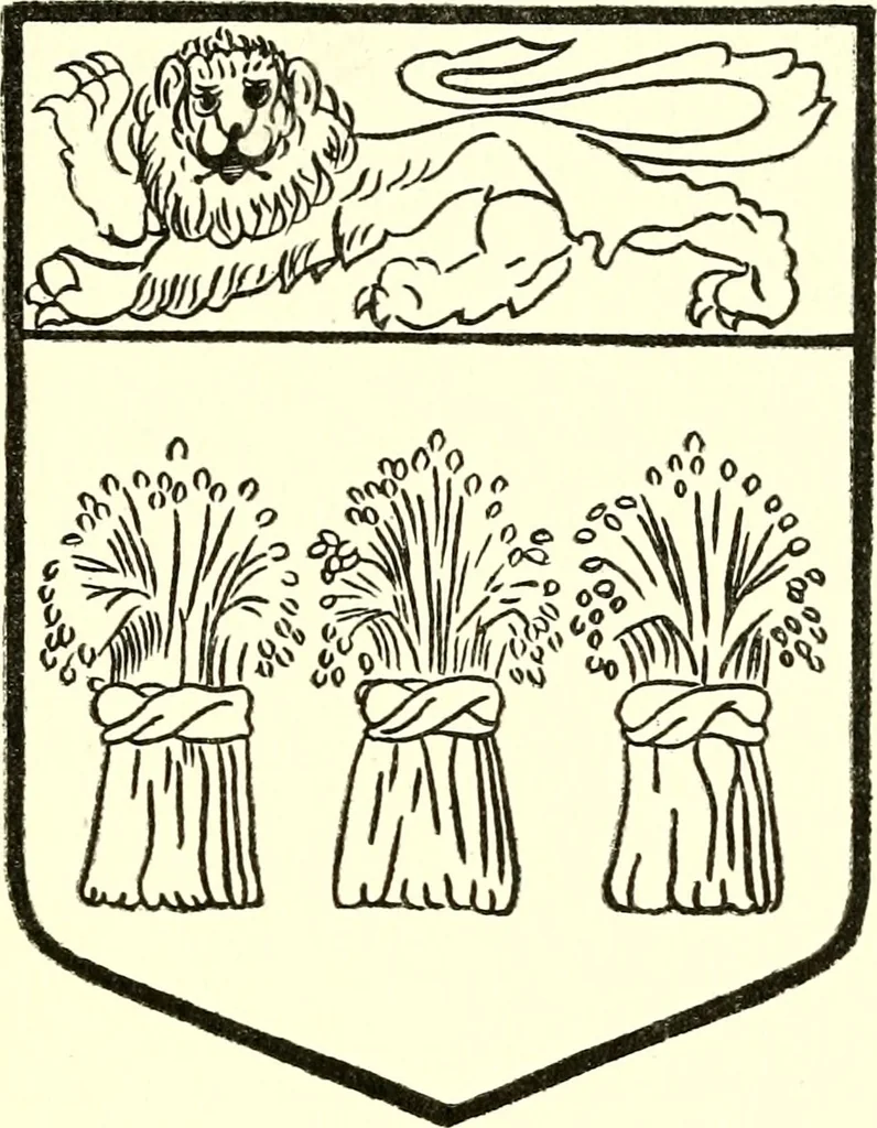 An illustration from Armory and lineages of Canada; comprising pedigrees with historical notes, brief biographies and family registers of prominent men of Canada, including blazons and illustrations of many armorials, and of insignia of knighthood, 1913, leaf 72