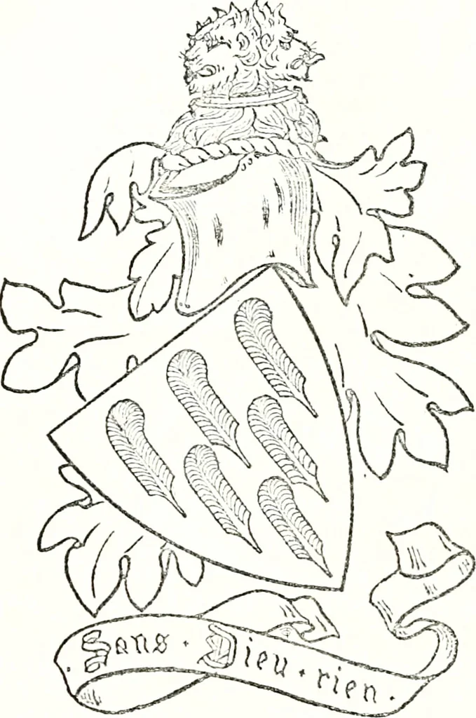 An illustration from Armory and lineages of Canada; comprising pedigrees with historical notes, brief biographies and family registers of prominent men of Canada, including blazons and illustrations of many armorials, and of insignia of knighthood, 1913, leaf 114