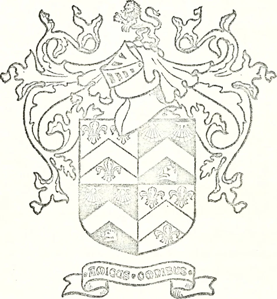 An illustration from Armory and lineages of Canada; comprising pedigrees with historical notes, brief biographies and family registers of prominent men of Canada, including blazons and illustrations of many armorials, and of insignia of knighthood, 1913, leaf 122