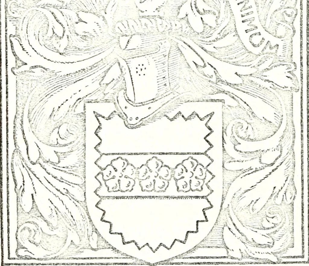 An illustration from Armory and lineages of Canada; comprising pedigrees with historical notes, brief biographies and family registers of prominent men of Canada, including blazons and illustrations of many armorials, and of insignia of knighthood, 1913, leaf 166