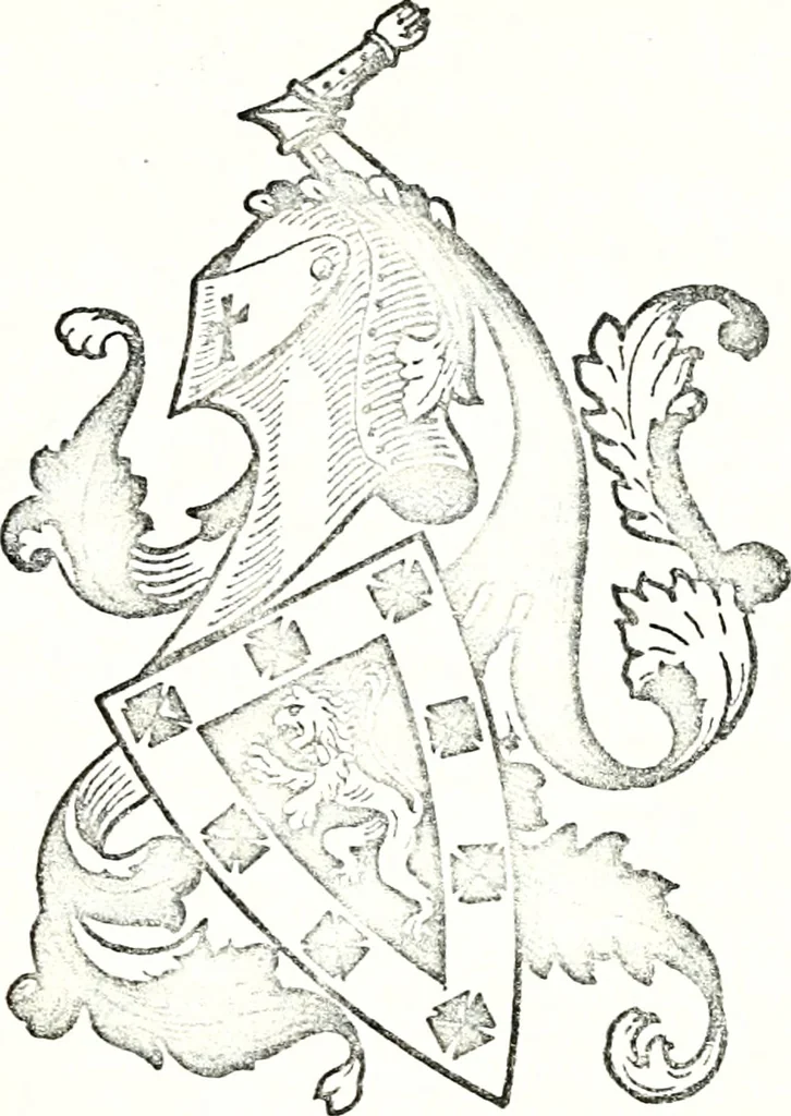 An illustration from Armory and lineages of Canada; comprising pedigrees with historical notes, brief biographies and family registers of prominent men of Canada, including blazons and illustrations of many armorials, and of insignia of knighthood, 1913, leaf 22