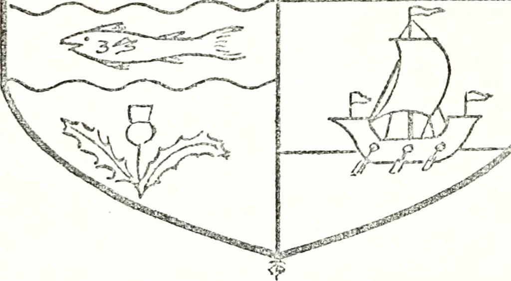 An illustration from Armory and lineages of Canada; comprising pedigrees with historical notes, brief biographies and family registers of prominent men of Canada, including blazons and illustrations of many armorials, and of insignia of knighthood, 1913, leaf 254