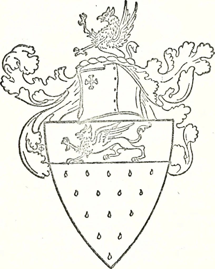 An illustration from Armory and lineages of Canada; comprising pedigrees with historical notes, brief biographies and family registers of prominent men of Canada, including blazons and illustrations of many armorials, and of insignia of knighthood, 1913, leaf 26