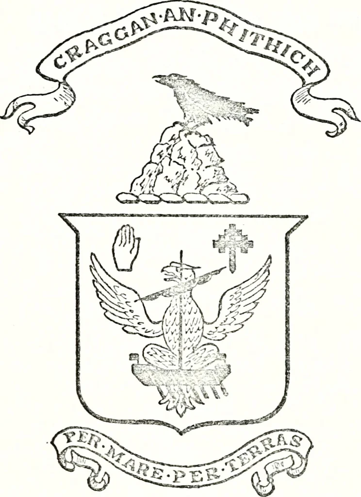An illustration from Armory and lineages of Canada; comprising pedigrees with historical notes, brief biographies and family registers of prominent men of Canada, including blazons and illustrations of many armorials, and of insignia of knighthood, 1913, leaf 30