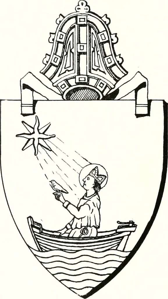 An illustration from Arms of the Scottish Bishoprics, 1917, leaf 123