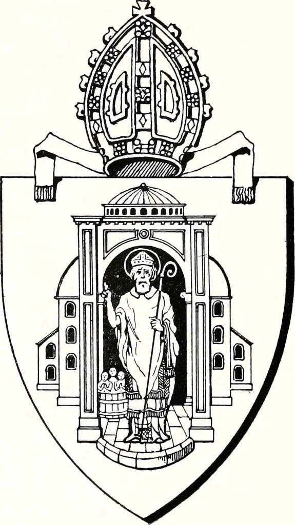 An illustration from Arms of the Scottish Bishoprics, 1917, leaf 61