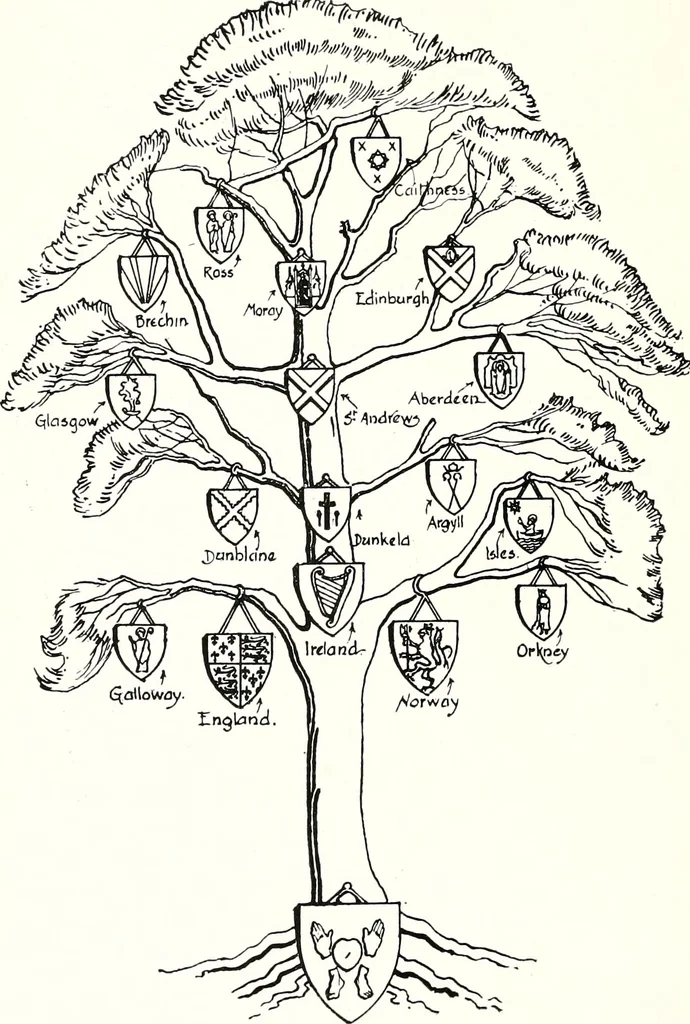 An illustration from Arms of the Scottish Bishoprics, 1917, leaf 7