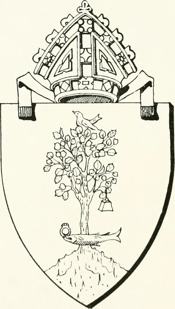 An illustration from The arms of the Scottish bishoprics, 1917, leaf 101
