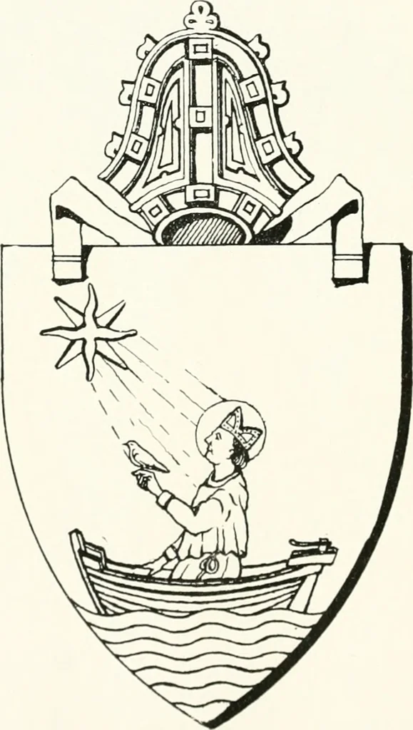 An illustration from The arms of the Scottish bishoprics, 1917, leaf 125