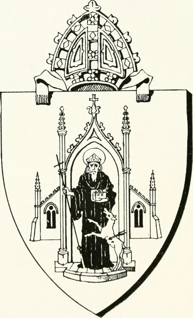An illustration from The arms of the Scottish bishoprics, 1917, leaf 75