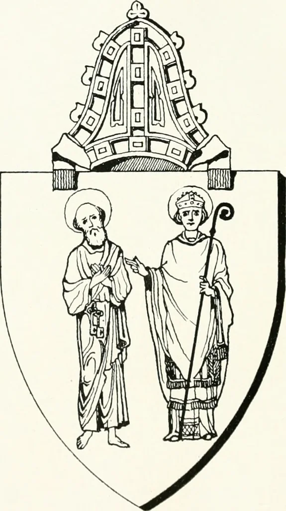 An illustration from The arms of the Scottish bishoprics, 1917, leaf 81
