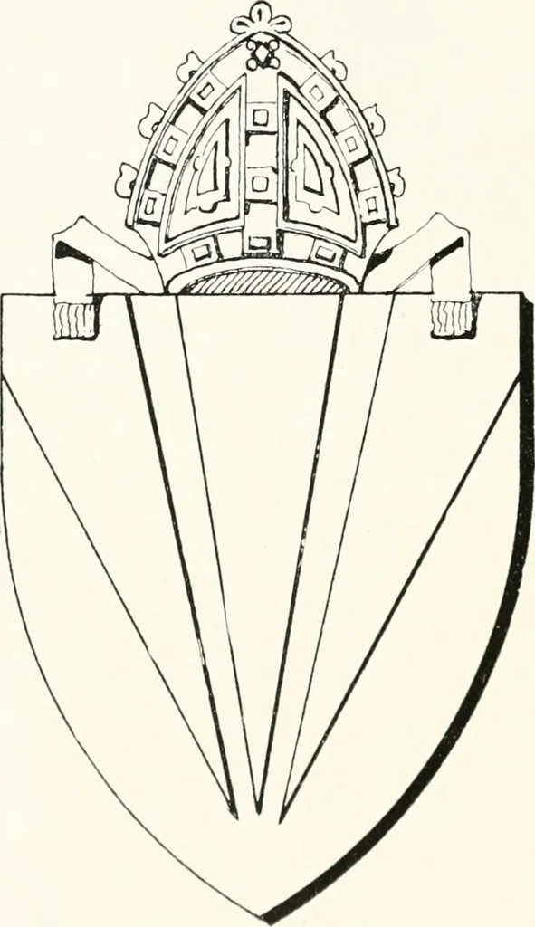 An illustration from The arms of the Scottish bishoprics, 1917, leaf 95
