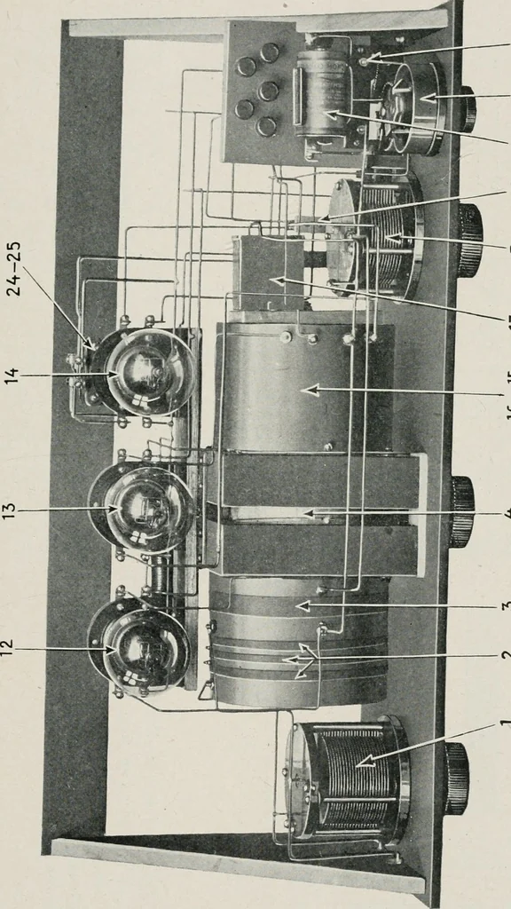 An illustration from The Armstrong super-regenerative circuit, 1922, leaf 30