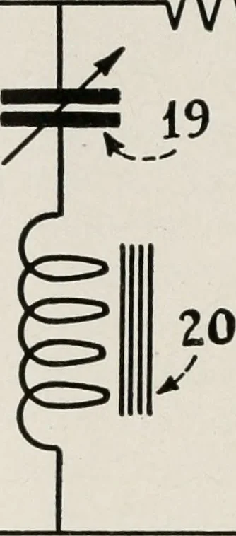 An illustration from The Armstrong super-regenerative circuit, 1922, leaf 37