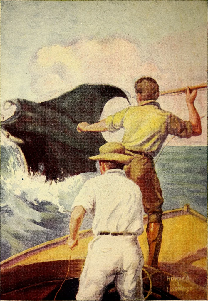 An illustration from Around the world in ten days, 1922, leaf 141