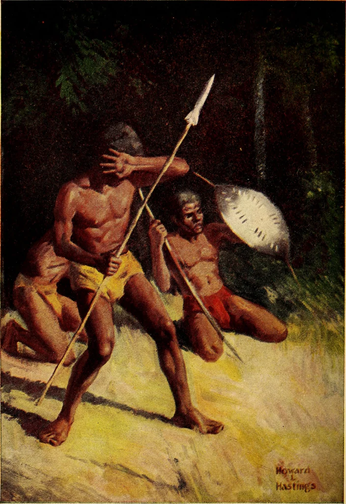 An illustration from Around the world in ten days, 1922, leaf 219