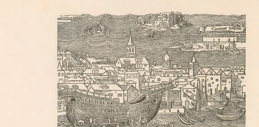 An illustration from La arquitectura naval española (en madera) bosquejo de sus condiciones y rasgos de su evolución, 1920, leaf 46