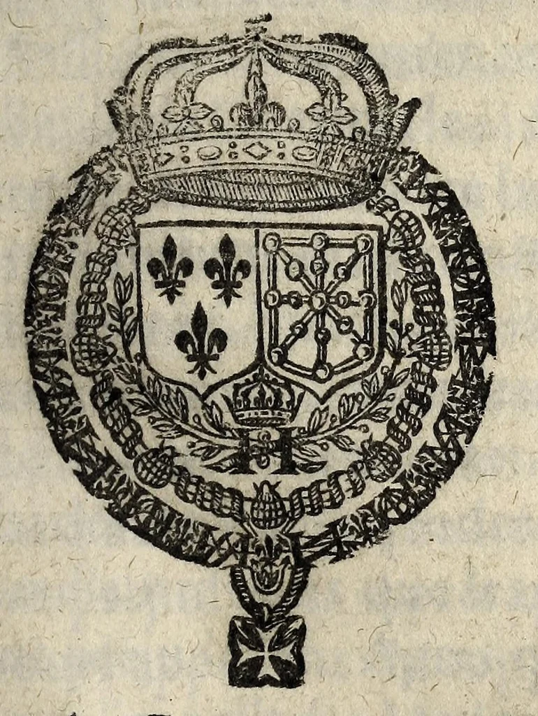 An illustration from Arrest de la Cour de Parlement contre les enfans, qui se marient sans le consentement de leurs peres & meres., 1615, leaf 1
