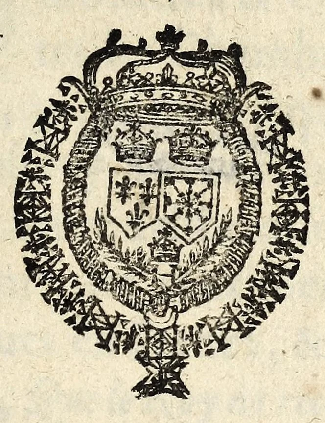 An illustration from Arrest de la cour de parlement du 2. ianuier 1615 : tovchant la sovveraineté du roy au temporel, & contre la pernicieuse doctrine d'attenteraux personnes sacrées des roys., 1615, leaf 17
