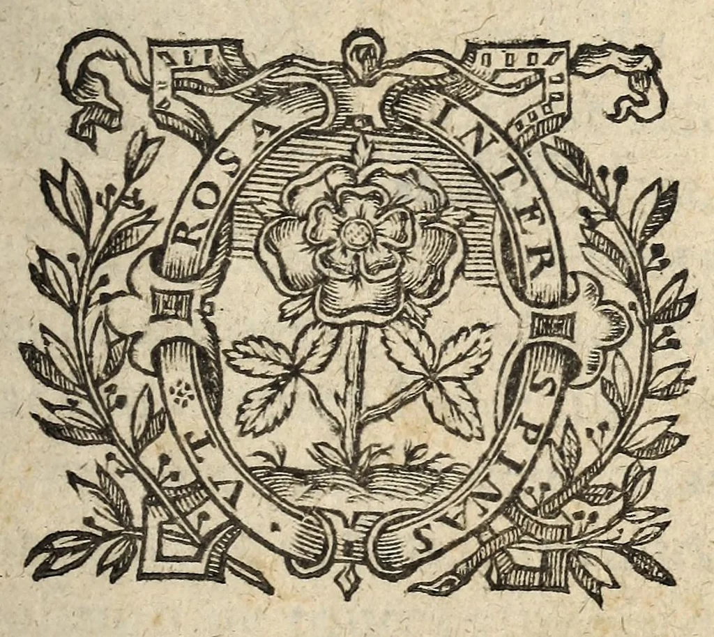 An illustration from Arrest de la Covr des monnoyes portãt deffẽces d'exposer prẽdre & receuoir en payement les pieces estrangeres d'escriees par le dernier Edict, & autres nouuellement introduictes & fabrique dõt les empraintes sont cyaptes declares., 1617, leaf 9