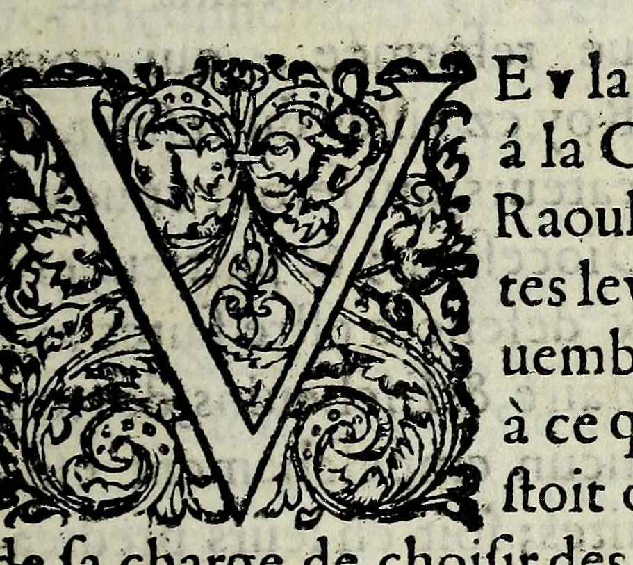 An illustration from Arrest du Conseil d'estat et Lettres patentes du roy, par lesquelles il est defendu aux gouuerneurs & habitans des villes de seureté d'empescher les peres iesuites de prescher en icelles. Auec la lettre d roy portant mesme commandement au gouuerneur et habitans de Lectoure. Et les arrests des Cours de Parlement de Bourdeaus & Thoulouse; l'vn donné contre le gouuerneur & habitans de S. Iean d'Angely; l'autre contre l'arresté de l'Assemblée de Loudun., 1619, leaf 17