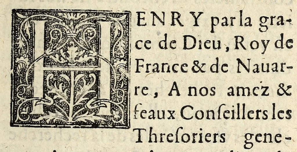 An illustration from Arrest dv Conseil d'Estat de Sa Majesté portant reuocation de plusieurs commissions obtenuës par cy deuante à la foule & oppression de ses subiects., 1607, leaf 11