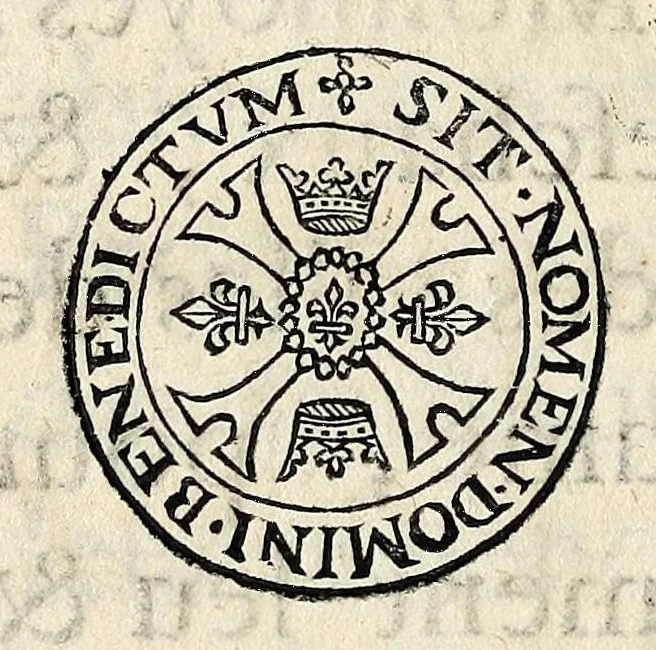 An illustration from [Arrests de la Covr des monnoyes], 1647, leaf 12