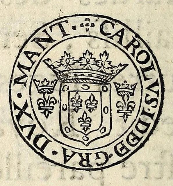An illustration from [Arrests de la Covr des monnoyes], 1647, leaf 12