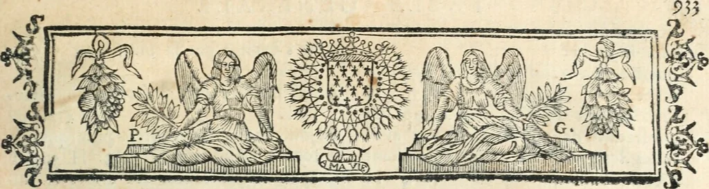 An illustration from Arrests du parlement de Bretagne : pris des mémoires & plaidoyers de Me Sebast. Frain ; avec quelques remarques du même autheur sur des matières de droit & de pratique, 1684, leaf 532
