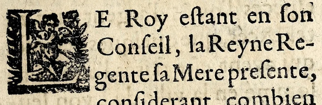 An illustration from [Arrests dv Conseil d'estat], 1644, leaf 43