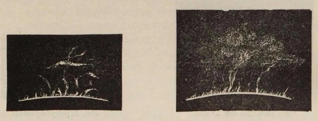 An illustration from Физика неба, 1905, leaf 132