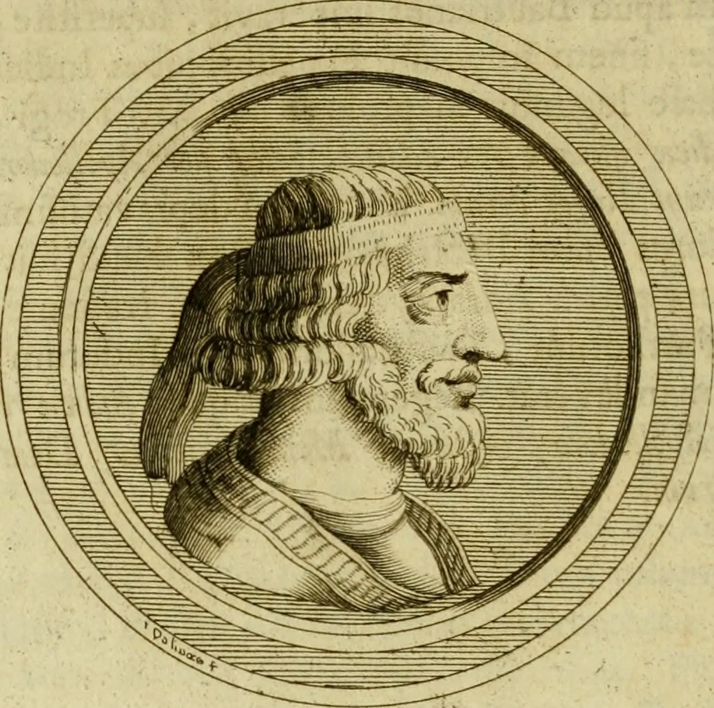 An illustration from Arsacidarum imperium, sive, Regum Parthorum historia : ad fidem numismatum accommodata, 1725, leaf 125
