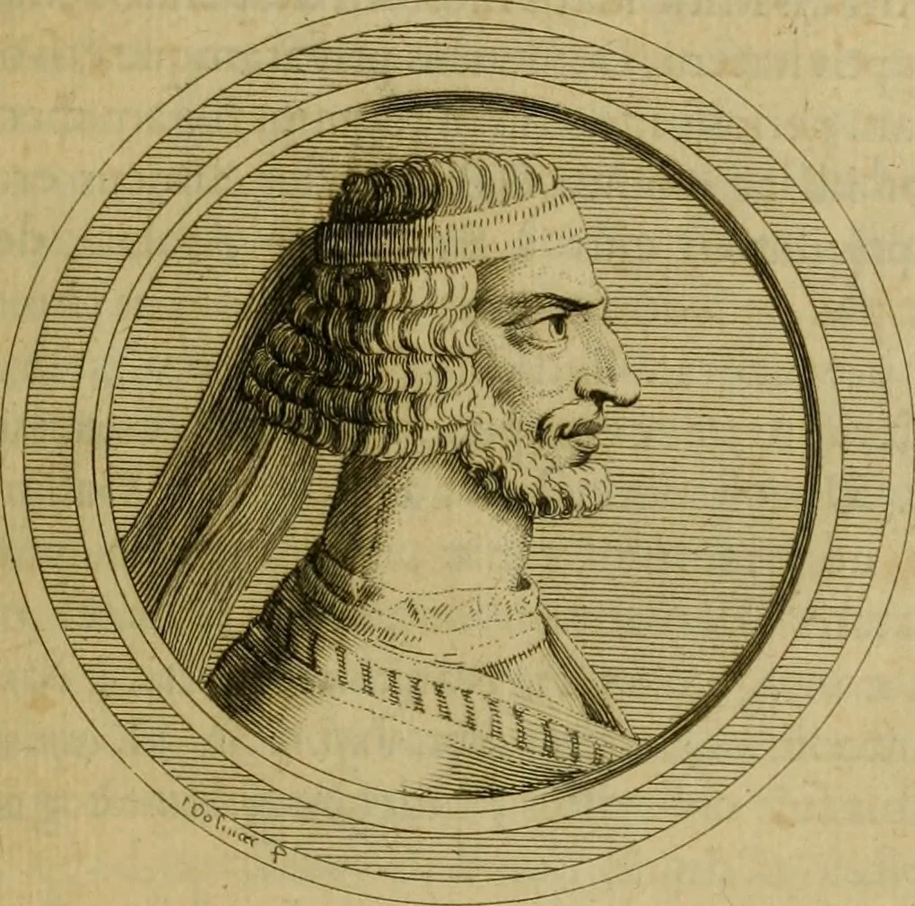 An illustration from Arsacidarum imperium, sive, Regum Parthorum historia : ad fidem numismatum accommodata, 1725, leaf 138