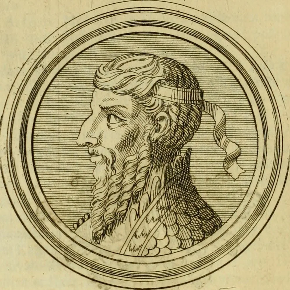 An illustration from Arsacidarum imperium, sive, Regum Parthorum historia : ad fidem numismatum accommodata, 1725, leaf 161