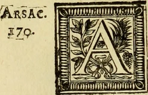 An illustration from Arsacidarum imperium, sive, Regum Parthorum historia : ad fidem numismatum accommodata, 1725, leaf 161