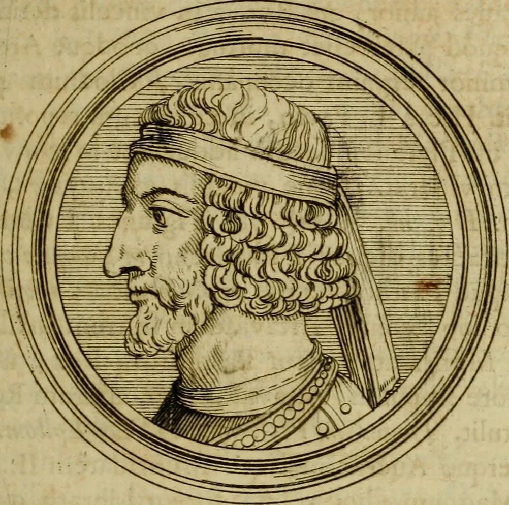 An illustration from Arsacidarum imperium, sive, Regum Parthorum historia : ad fidem numismatum accommodata, 1725, leaf 188