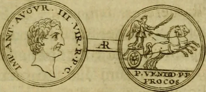 An illustration from Arsacidarum imperium, sive, Regum Parthorum historia : ad fidem numismatum accommodata, 1725, leaf 232