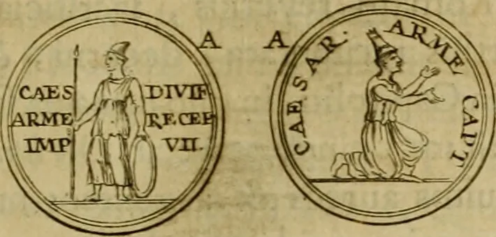 An illustration from Arsacidarum imperium, sive, Regum Parthorum historia : ad fidem numismatum accommodata, 1725, leaf 264
