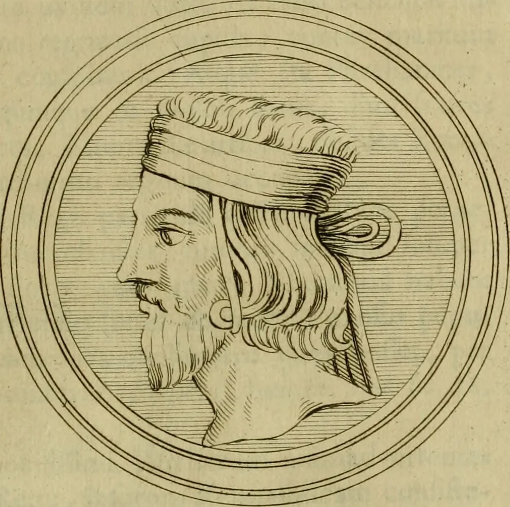 An illustration from Arsacidarum imperium, sive, Regum Parthorum historia : ad fidem numismatum accommodata, 1725, leaf 276