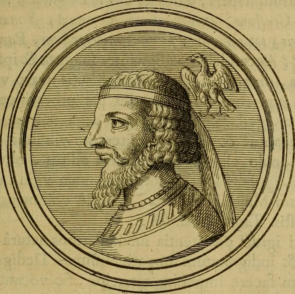 An illustration from Arsacidarum imperium, sive, Regum Parthorum historia : ad fidem numismatum accommodata, 1725, leaf 282