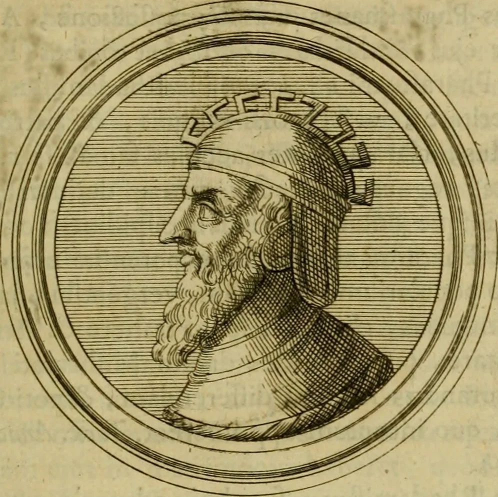 An illustration from Arsacidarum imperium, sive, Regum Parthorum historia : ad fidem numismatum accommodata, 1725, leaf 340
