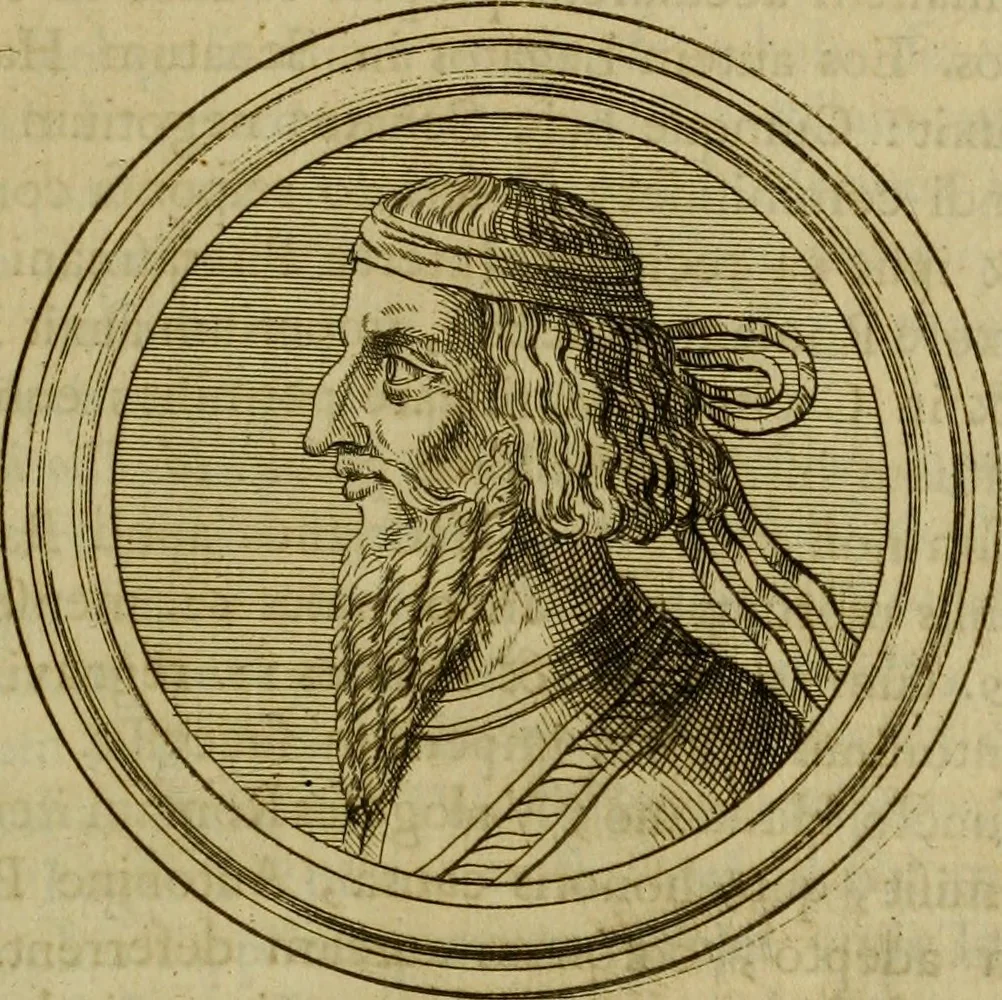 An illustration from Arsacidarum imperium, sive, Regum Parthorum historia : ad fidem numismatum accommodata, 1725, leaf 414
