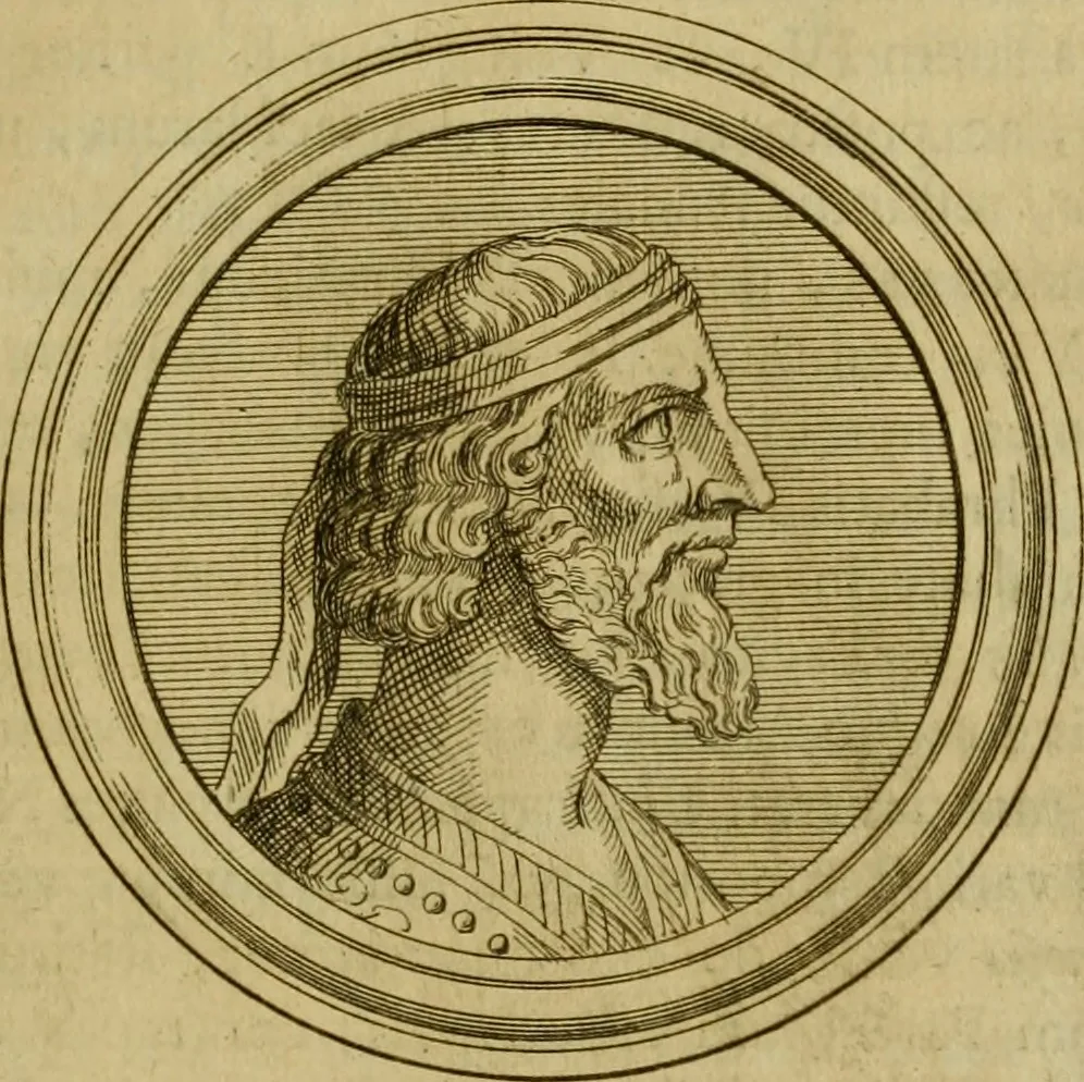 An illustration from Arsacidarum imperium, sive, Regum Parthorum historia : ad fidem numismatum accommodata, 1725, leaf 426