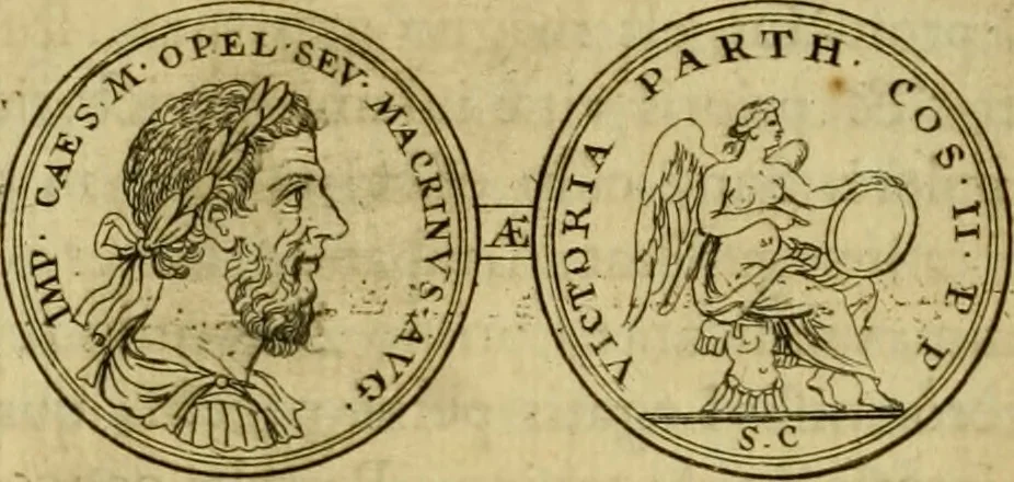 An illustration from Arsacidarum imperium, sive, Regum Parthorum historia : ad fidem numismatum accommodata, 1725, leaf 473