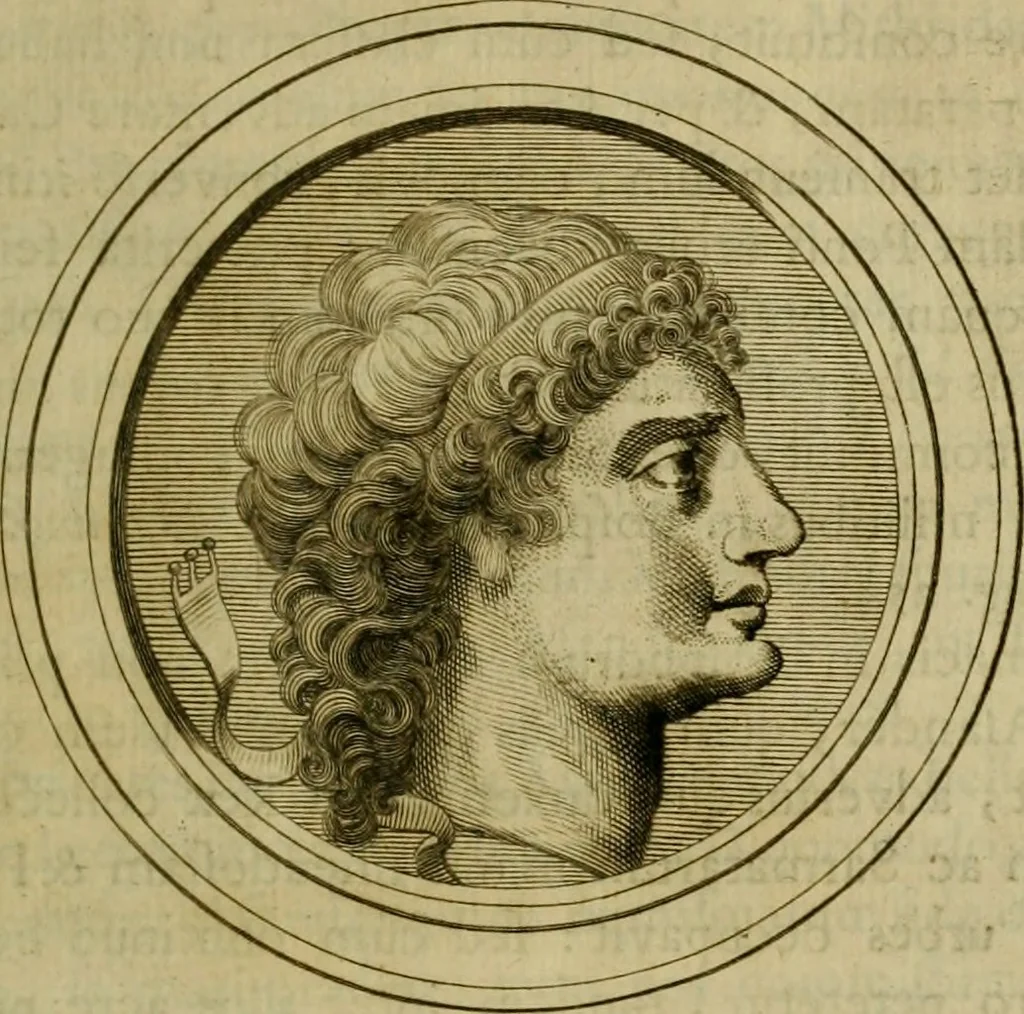 An illustration from Arsacidarum imperium, sive, Regum Parthorum historia : ad fidem numismatum accommodata, 1725, leaf 228