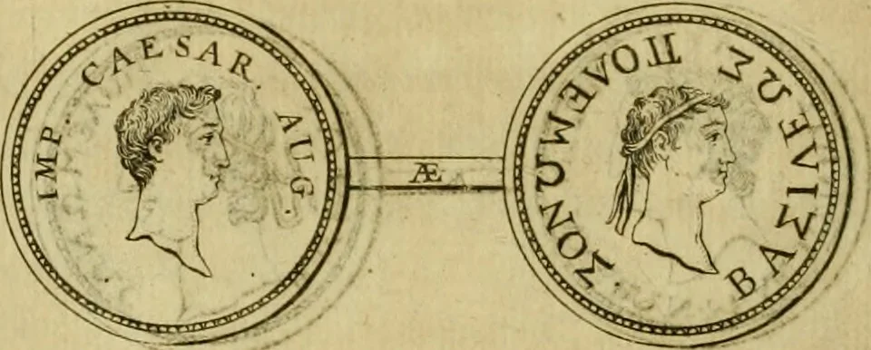 An illustration from Arsacidarum imperium, sive, Regum Parthorum historia : ad fidem numismatum accommodata, 1725, leaf 251