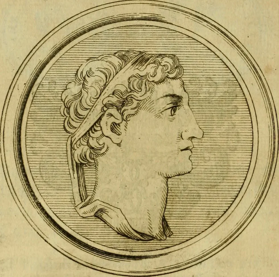 An illustration from Arsacidarum imperium, sive, Regum Parthorum historia : ad fidem numismatum accommodata, 1725, leaf 253